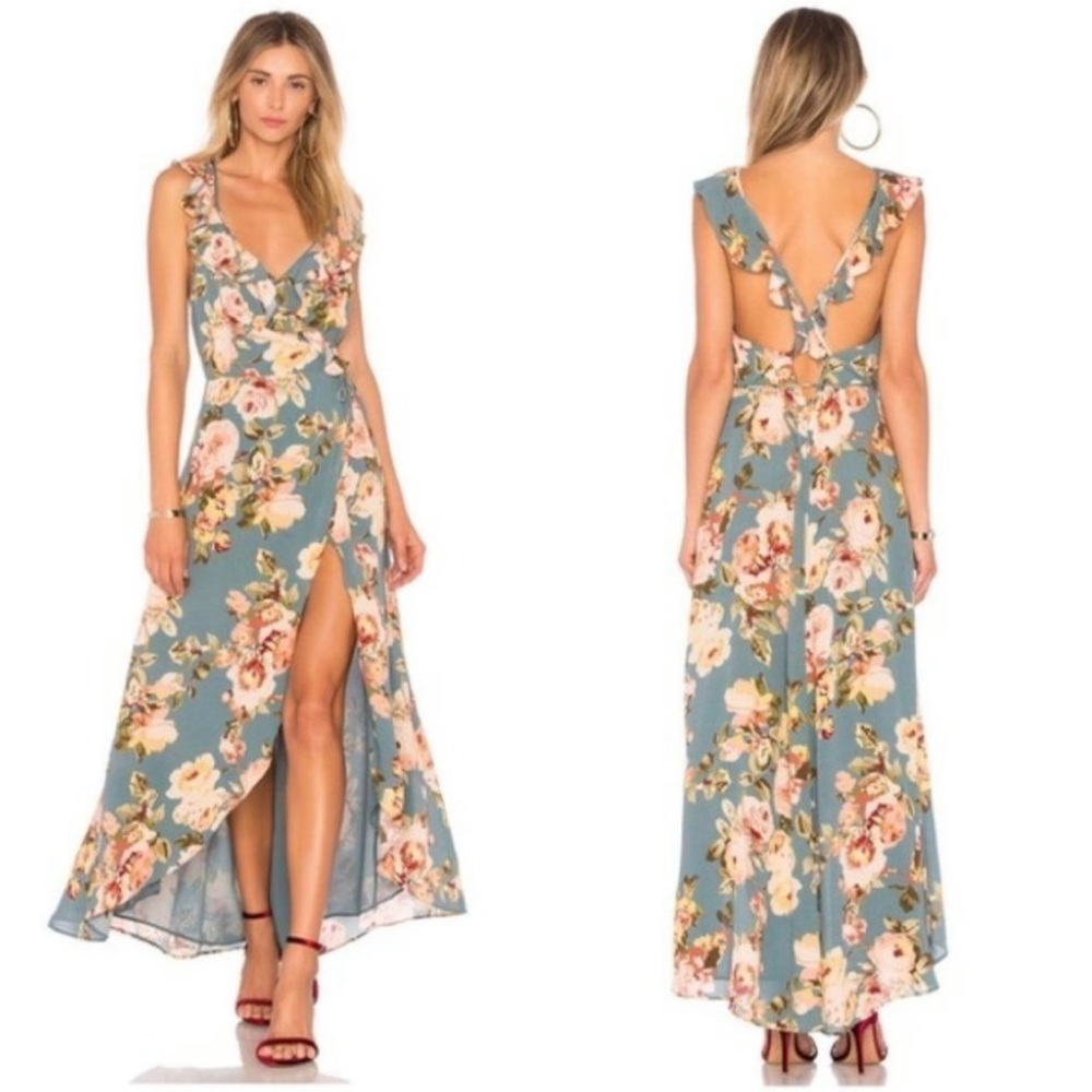 Privacy Please Fillmore Wrap Dress Floral Small